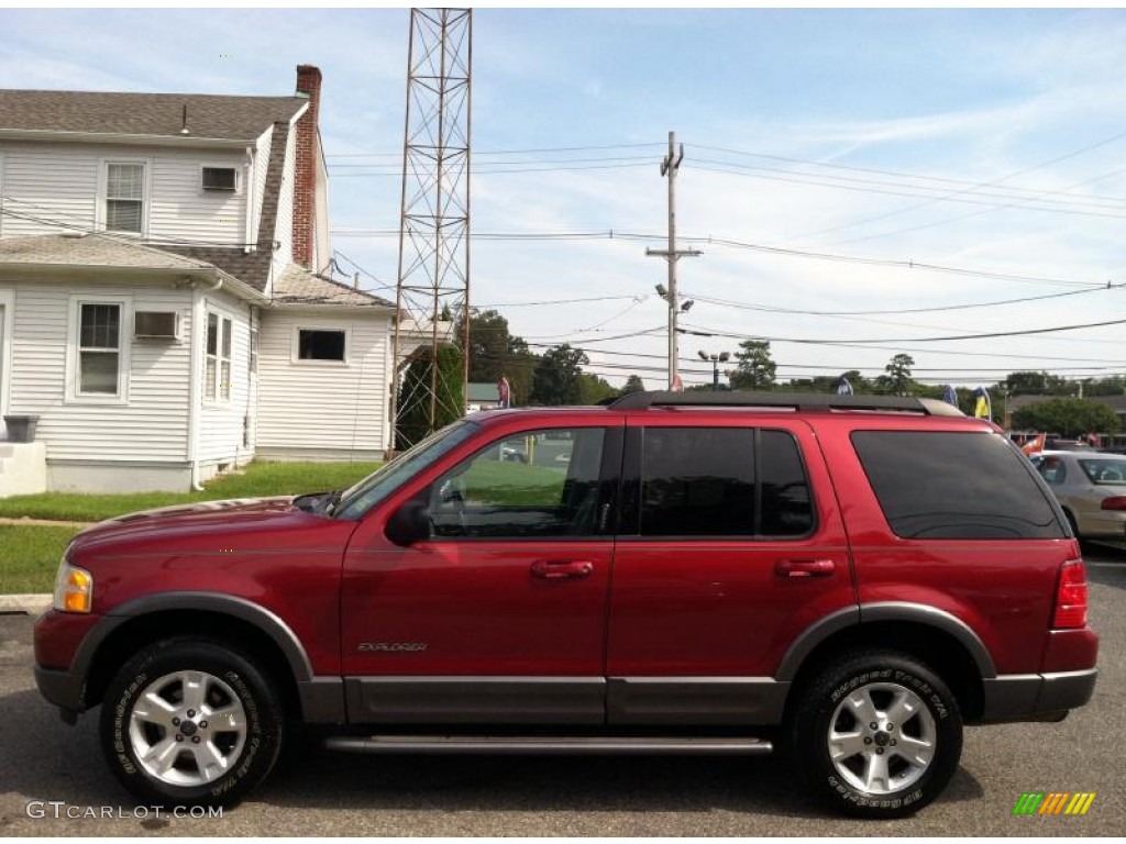 2005 Explorer XLT 4x4 - Redfire Metallic / Graphite photo #4