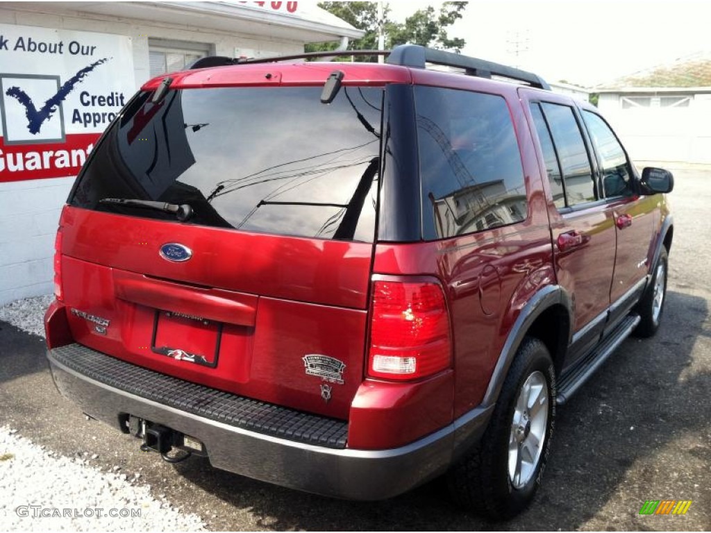 2005 Explorer XLT 4x4 - Redfire Metallic / Graphite photo #7