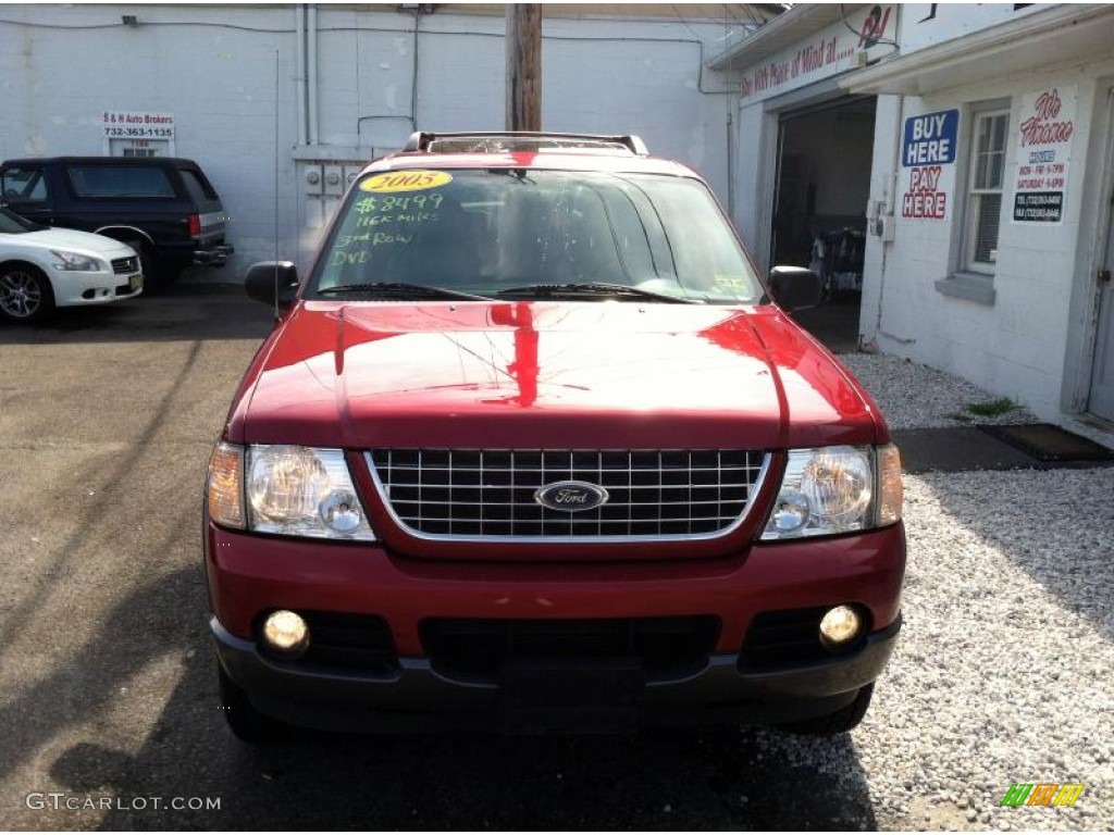 2005 Explorer XLT 4x4 - Redfire Metallic / Graphite photo #11