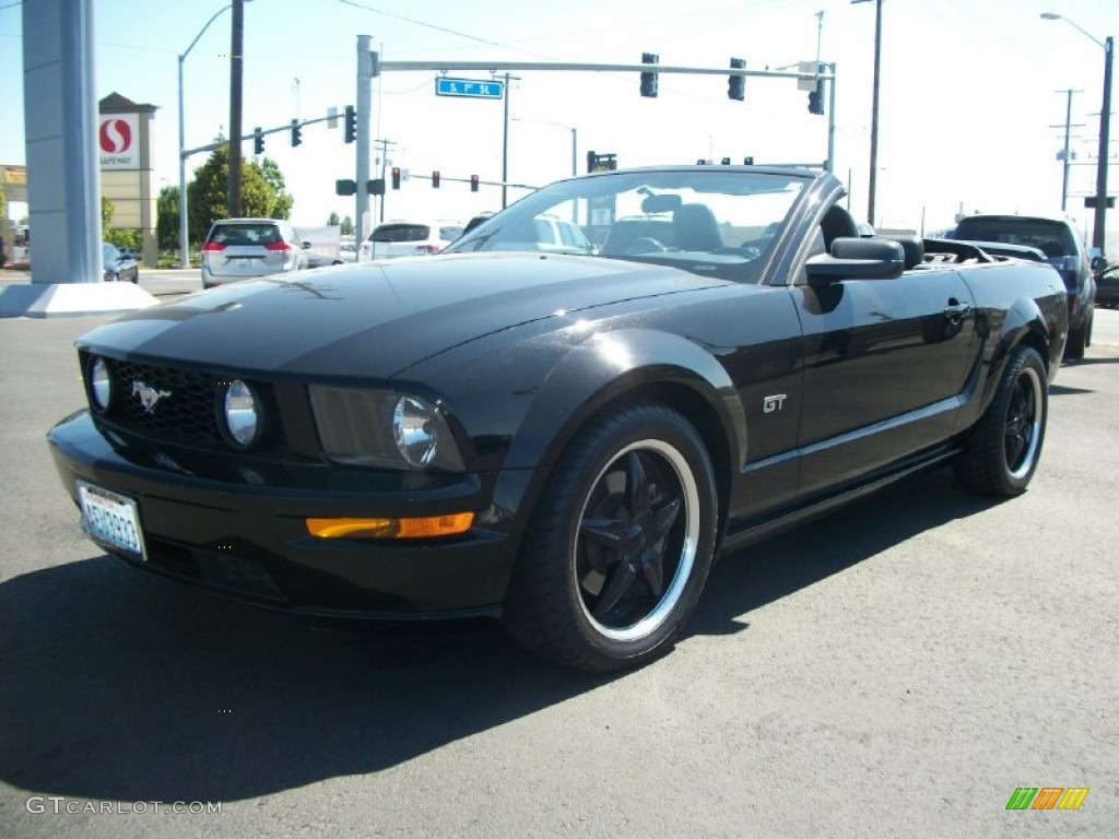 2006 Mustang GT Premium Convertible - Black / Dark Charcoal photo #5