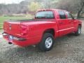 2007 Flame Red Dodge Dakota ST Quad Cab 4x4  photo #2