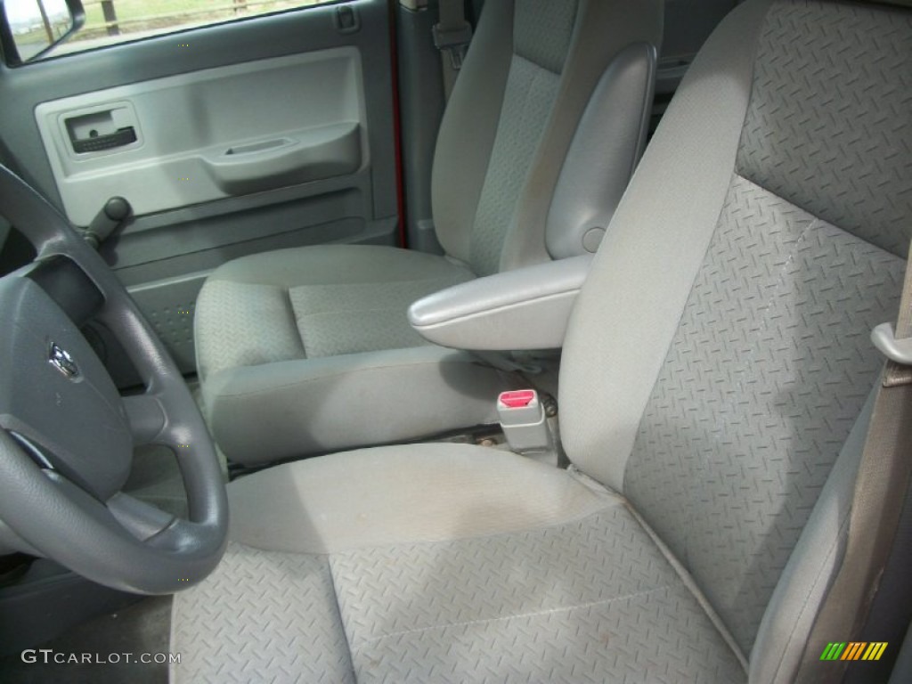 Medium Slate Gray Interior 2007 Dodge Dakota ST Quad Cab 4x4 Photo #69810490