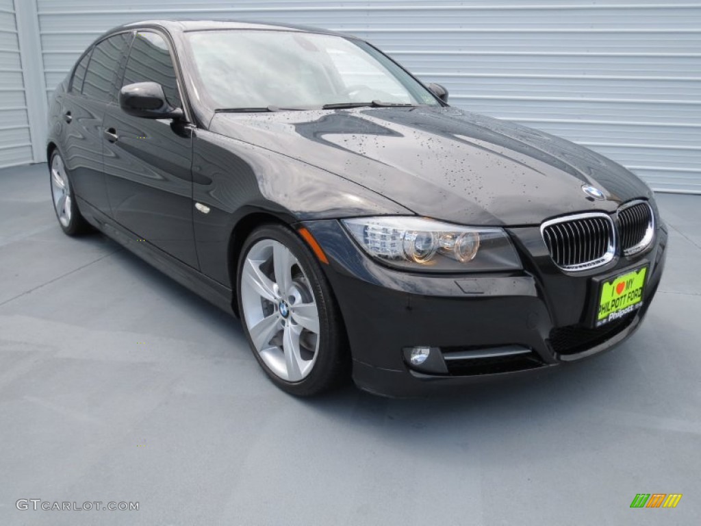 2009 3 Series 335i Sedan - Jet Black / Black photo #1