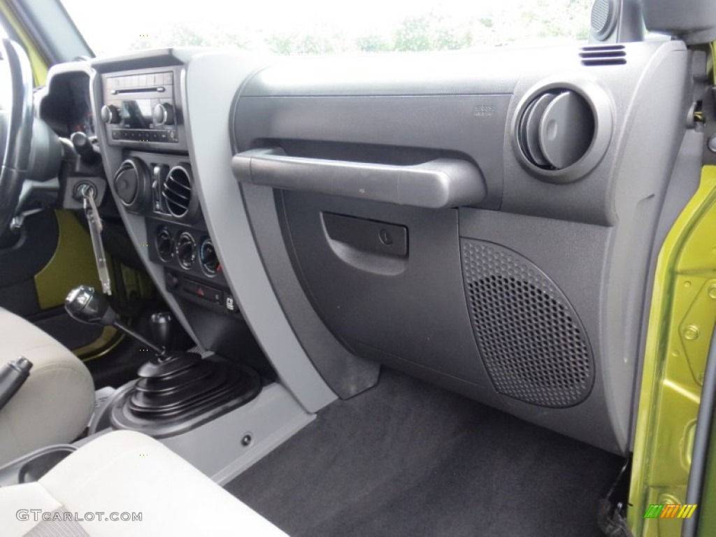 2008 Jeep Wrangler Unlimited X 4x4 Dark Slate Gray/Med Slate Gray Dashboard Photo #69811375