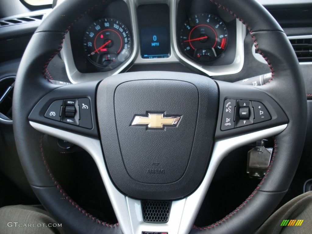 2013 Chevrolet Camaro ZL1 Black Steering Wheel Photo #69811849