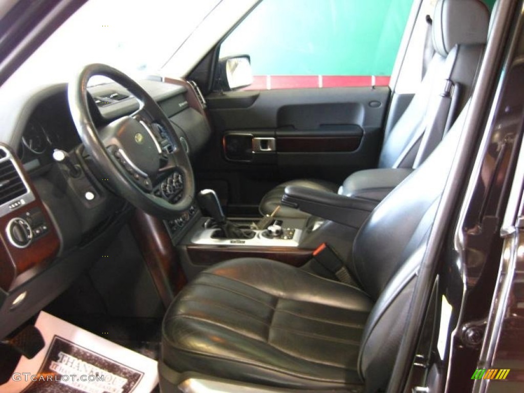 Jet Black Interior 2008 Land Rover Range Rover V8 HSE Photo #69812350