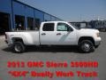 Summit White 2013 GMC Sierra 3500HD Crew Cab 4x4 Dually