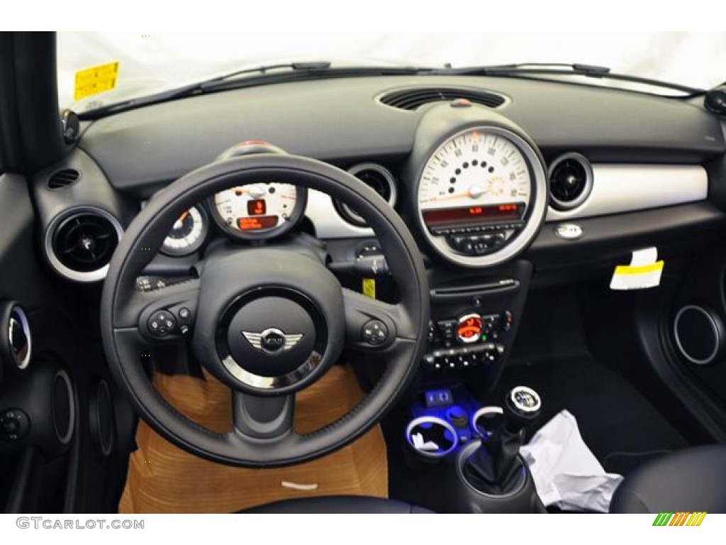 2013 Mini Cooper Convertible Carbon Black Dashboard Photo #69813316