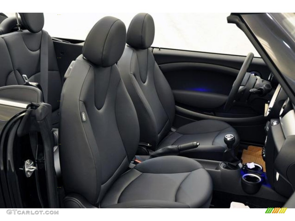 Carbon Black Interior 2013 Mini Cooper Convertible Photo #69813415