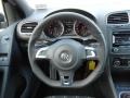 Interlagos Plaid Cloth 2013 Volkswagen GTI 2 Door Steering Wheel
