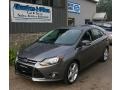 2012 Sterling Grey Metallic Ford Focus Titanium Sedan  photo #1