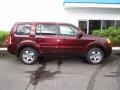 2012 Dark Cherry Pearl II Honda Pilot EX-L  photo #2