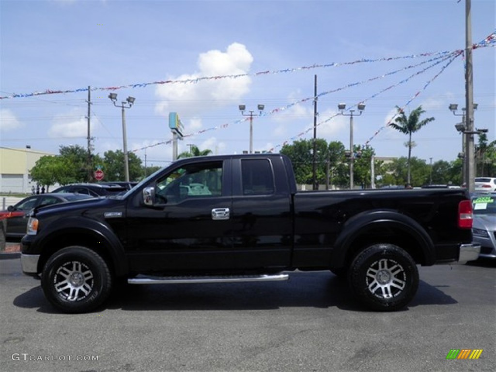 2006 F150 XLT SuperCab - Black / Medium/Dark Flint photo #10