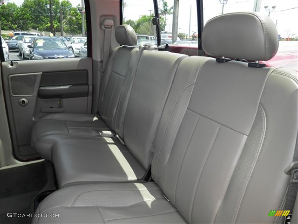 2006 Dodge Ram 3500 Laramie Quad Cab Dually Rear Seat Photo #69819301