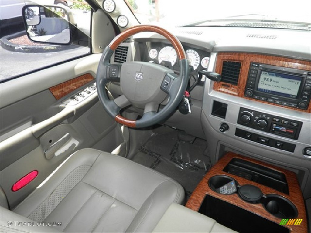 2006 Dodge Ram 3500 Laramie Quad Cab Dually Khaki Dashboard Photo #69819353
