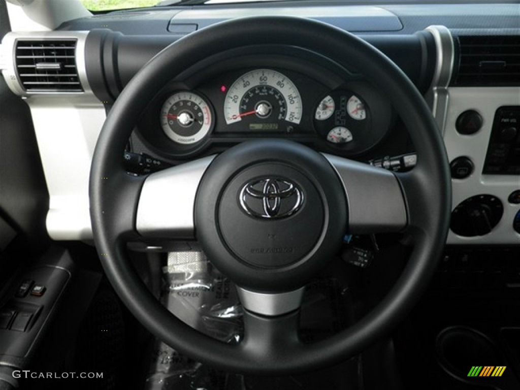 2010 Toyota FJ Cruiser TRD Dark Charcoal Steering Wheel Photo #69819795
