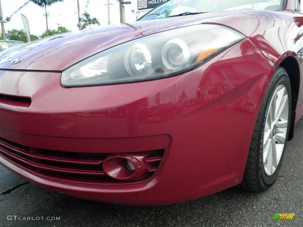 2007 Tiburon GS - Redfire Pearl / Black photo #10