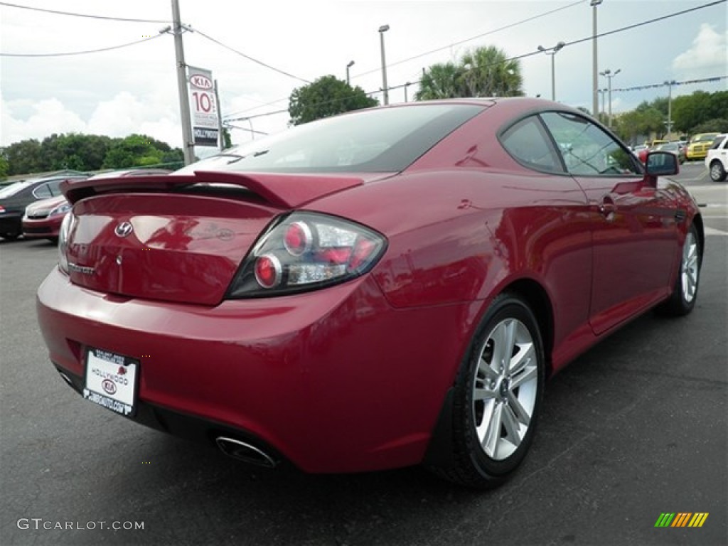 2007 Tiburon GS - Redfire Pearl / Black photo #21