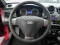 Black 2007 Hyundai Tiburon GS Steering Wheel