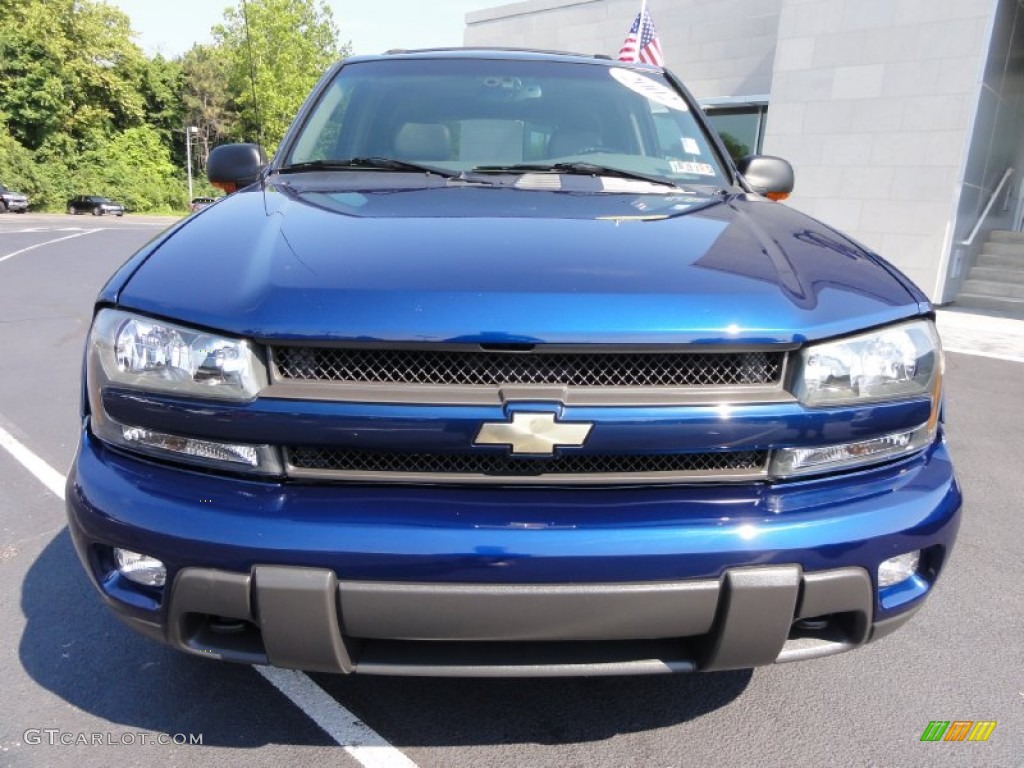 Indigo Blue Metallic 2002 Chevrolet TrailBlazer LTZ 4x4 Exterior Photo #69820315