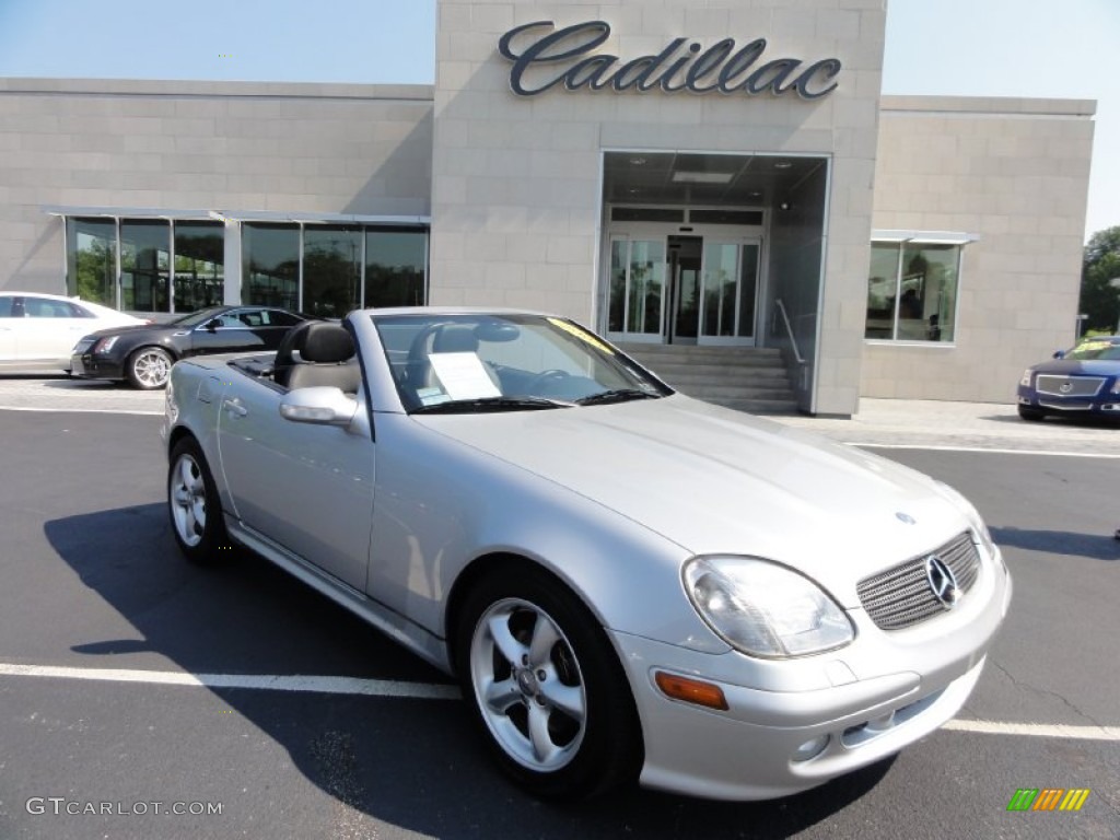2003 SLK 320 Roadster - Brilliant Silver Metallic / Charcoal photo #5