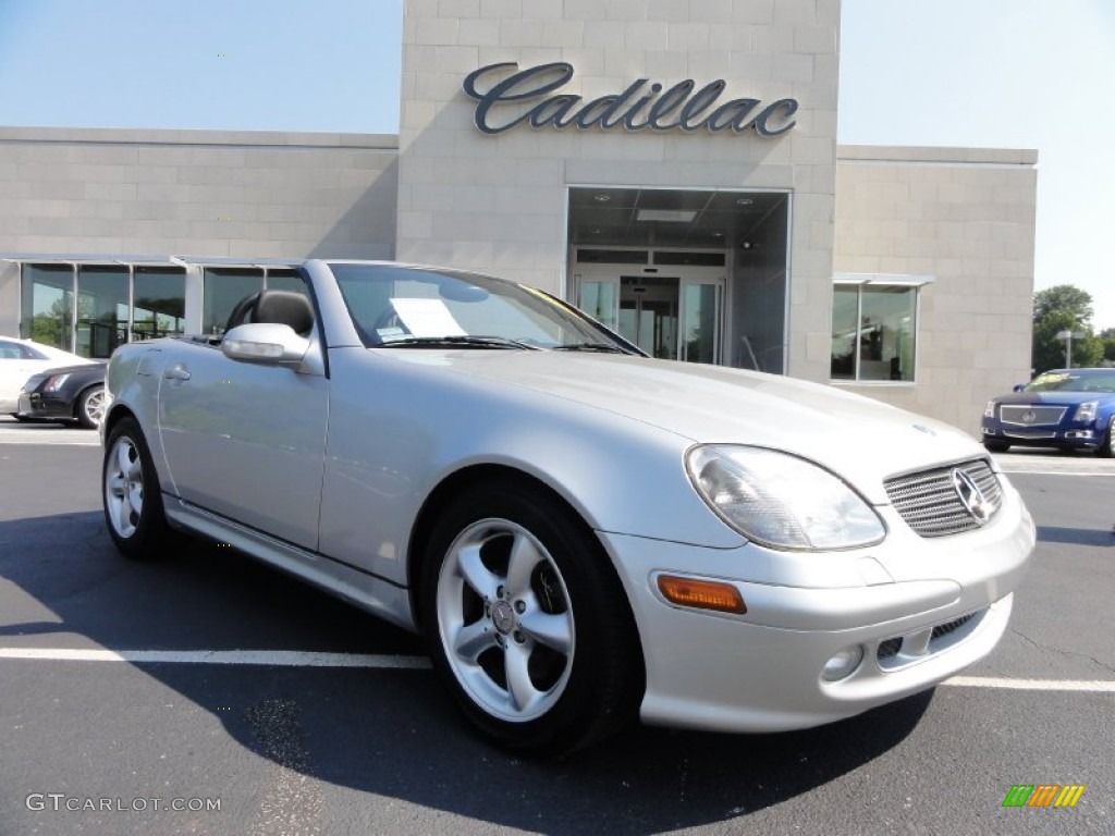 2003 SLK 320 Roadster - Brilliant Silver Metallic / Charcoal photo #6