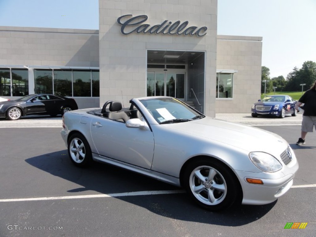 2003 SLK 320 Roadster - Brilliant Silver Metallic / Charcoal photo #7