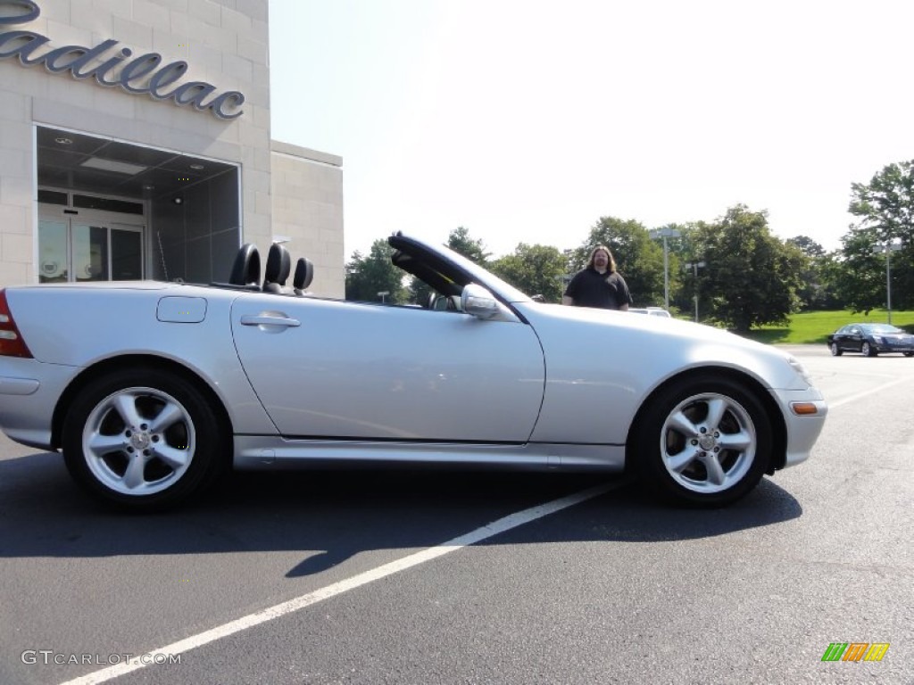 2003 SLK 320 Roadster - Brilliant Silver Metallic / Charcoal photo #8