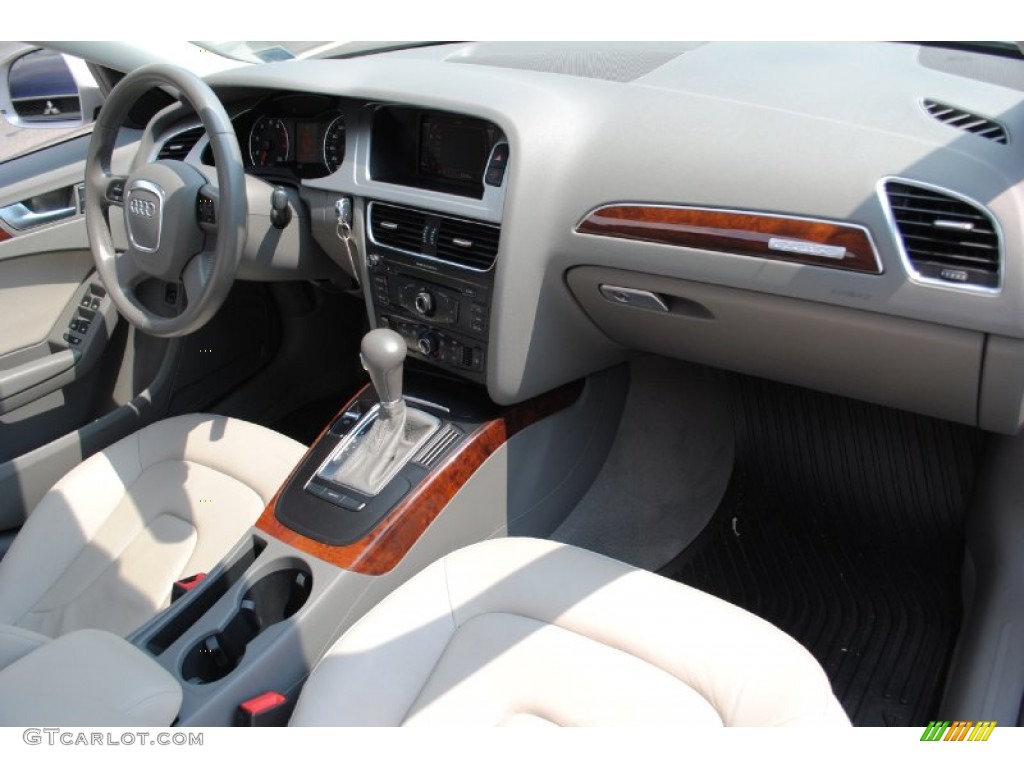 2009 Audi A4 2.0T Premium quattro Sedan Light Grey Dashboard Photo #69821587