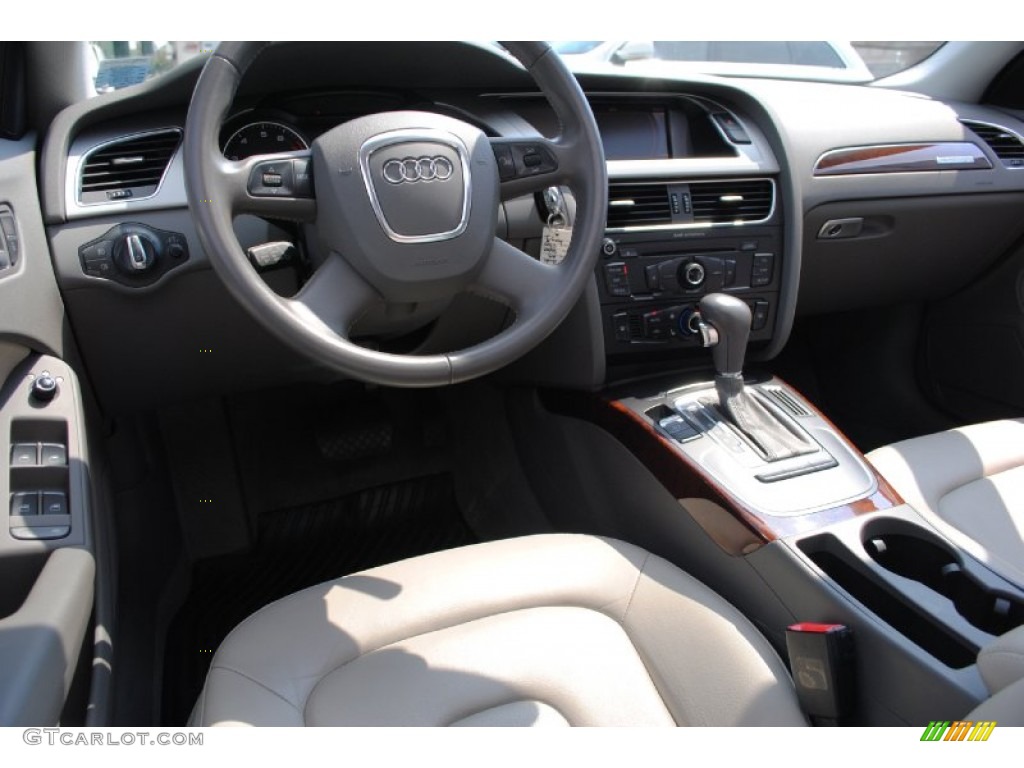 Light Grey Interior 2009 Audi A4 2.0T Premium quattro Sedan Photo #69821638