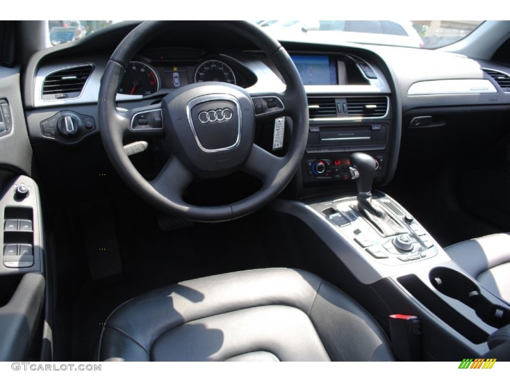 2010 Audi A4 2.0T quattro Sedan Black Dashboard Photo #69821785