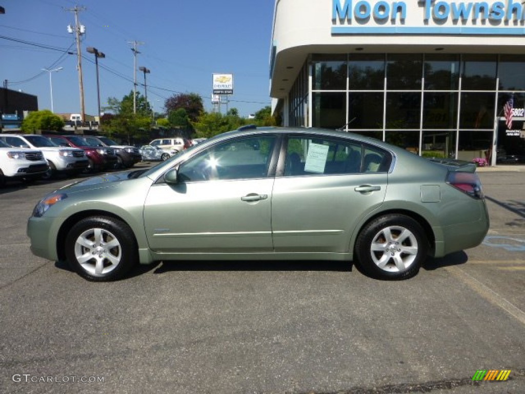 2007 Altima Hybrid - Metallic Jade / Blond photo #2