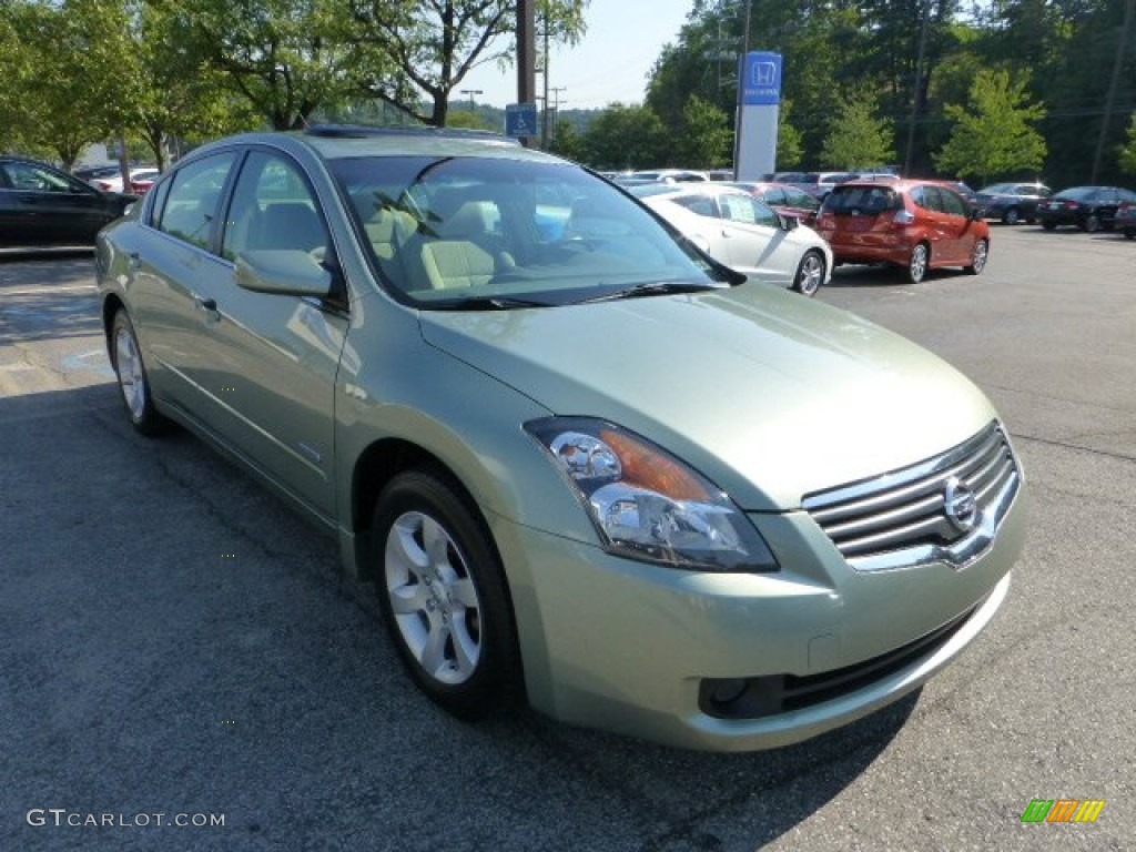 2007 Altima Hybrid - Metallic Jade / Blond photo #7