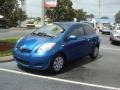 2011 Blazing Blue Pearl Toyota Yaris 3 Door Liftback  photo #3