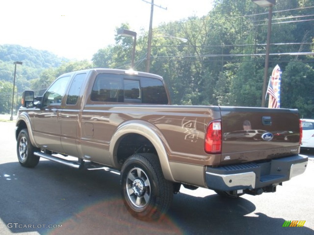 2012 F250 Super Duty XLT SuperCab 4x4 - Golden Bronze Metallic / Adobe photo #6