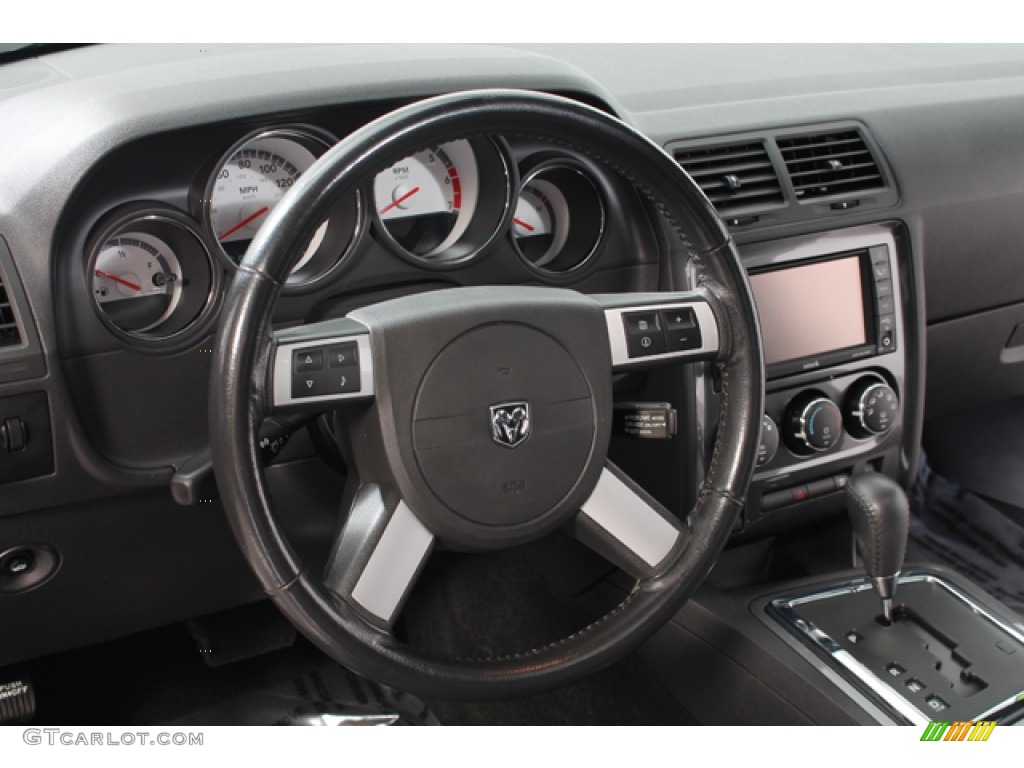 2009 Dodge Challenger R/T Classic Dark Slate Gray Steering Wheel Photo #69825694