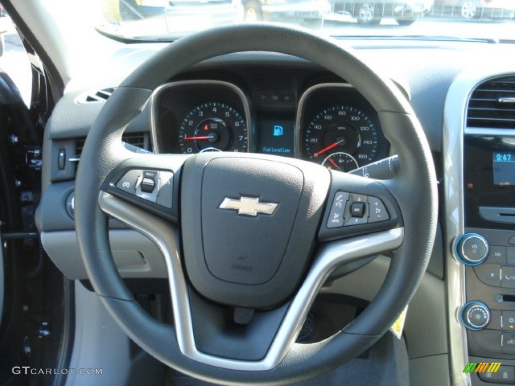 2013 Chevrolet Malibu LS Jet Black/Titanium Steering Wheel Photo #69826340