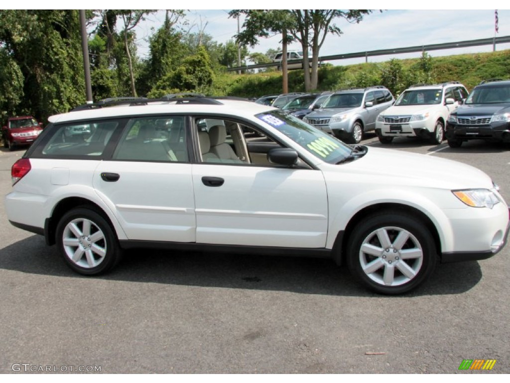 2009 Outback 2.5i Special Edition Wagon - Satin White Pearl / Warm Ivory photo #5