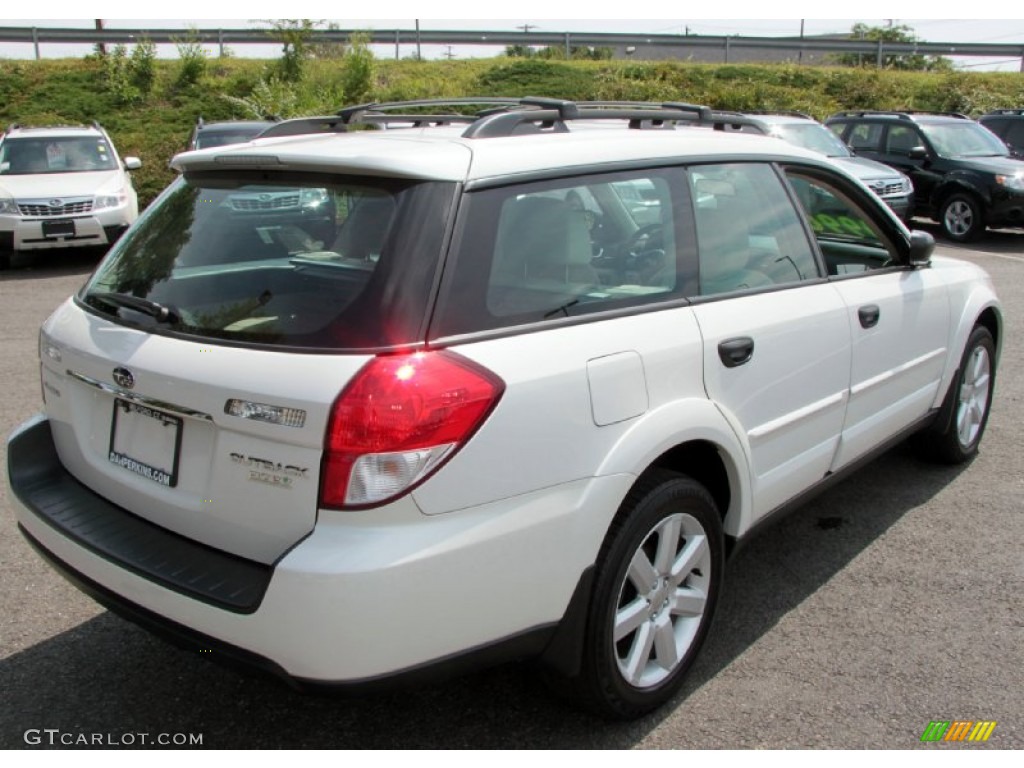 2009 Outback 2.5i Special Edition Wagon - Satin White Pearl / Warm Ivory photo #6