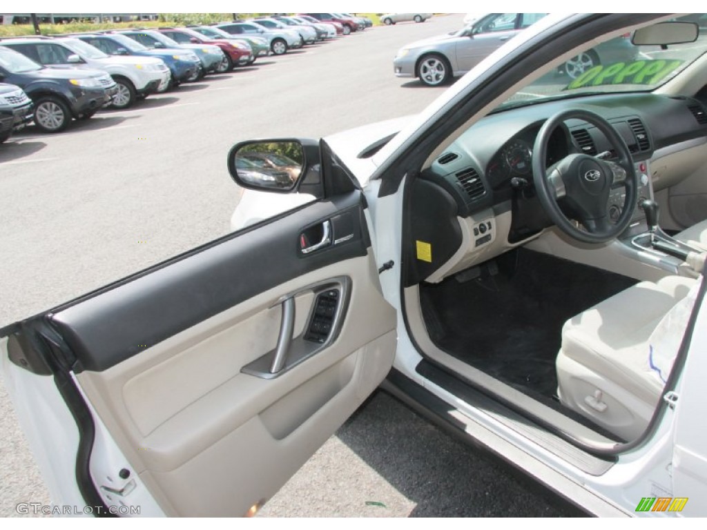 2009 Outback 2.5i Special Edition Wagon - Satin White Pearl / Warm Ivory photo #12