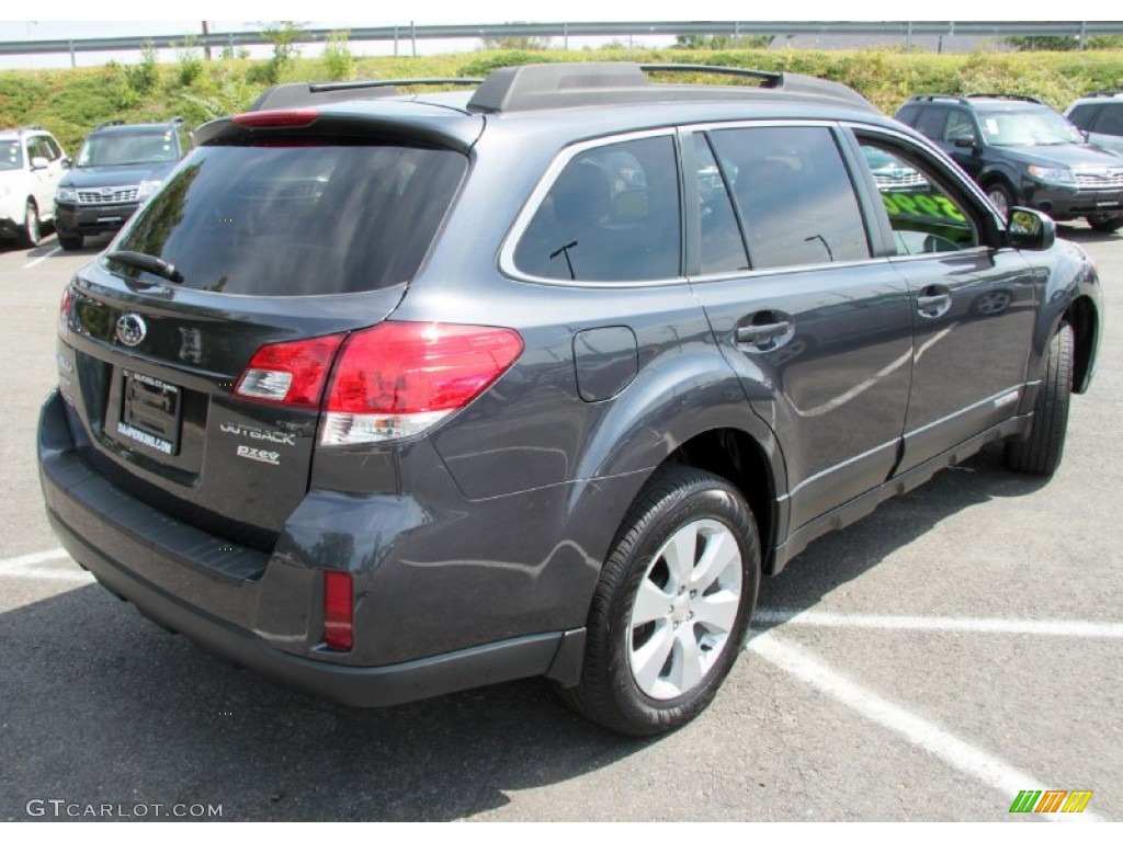 2011 Outback 2.5i Premium Wagon - Graphite Gray Metallic / Off Black photo #6