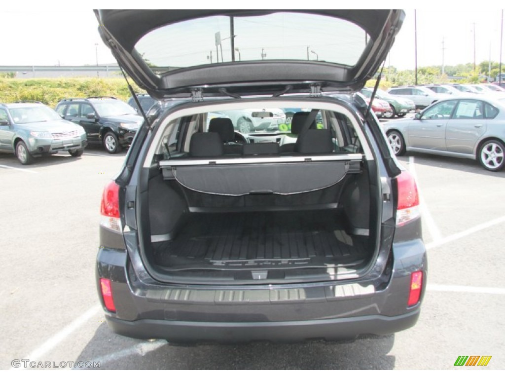 2011 Outback 2.5i Premium Wagon - Graphite Gray Metallic / Off Black photo #9