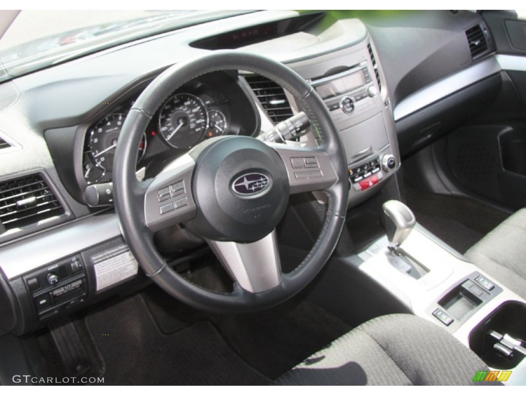 2011 Outback 2.5i Premium Wagon - Graphite Gray Metallic / Off Black photo #13