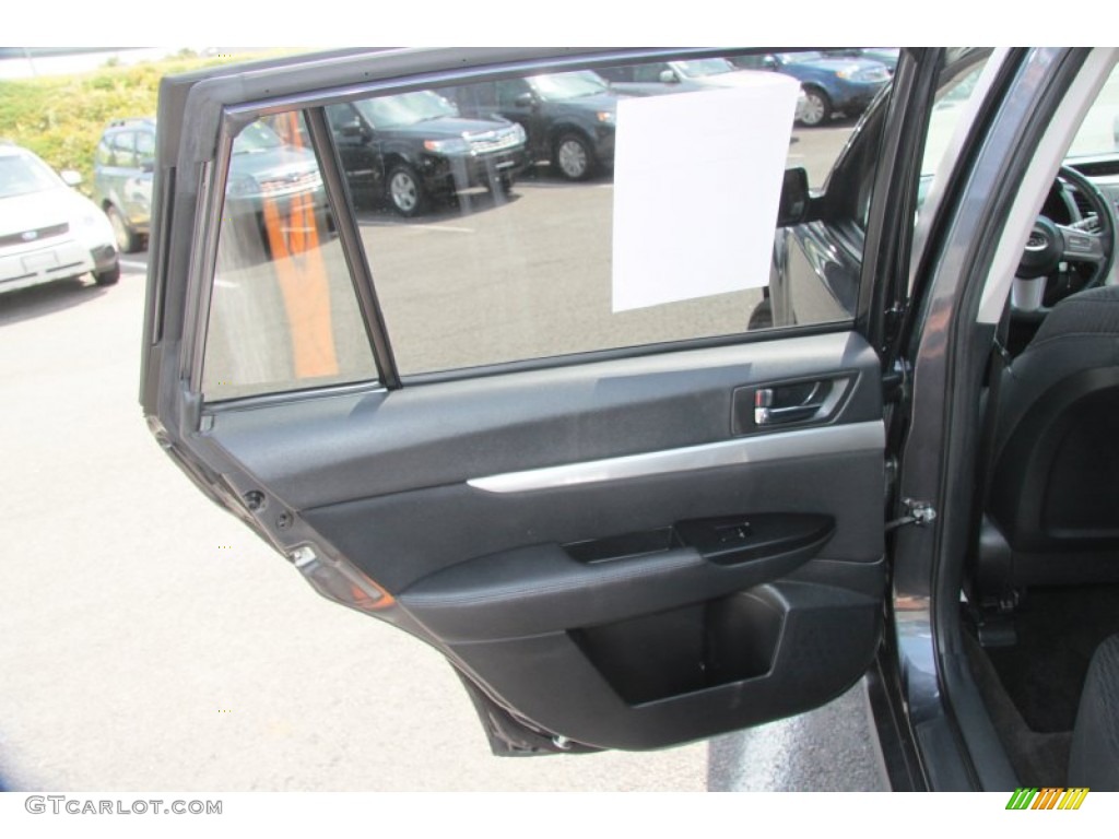 2011 Outback 2.5i Premium Wagon - Graphite Gray Metallic / Off Black photo #21