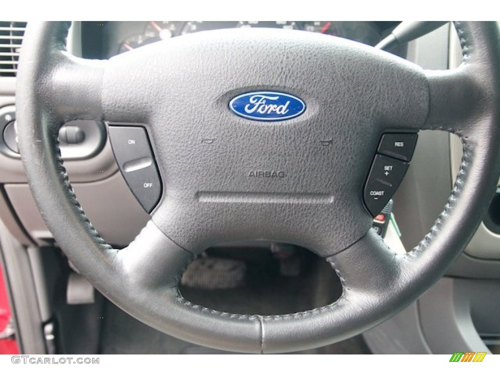 2005 Ford Explorer XLT Graphite Steering Wheel Photo #69827761