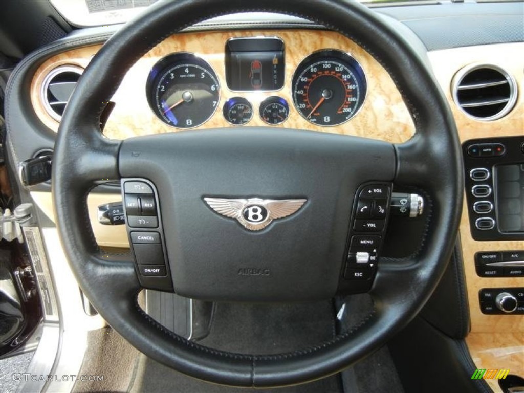 2005 Bentley Continental GT Standard Continental GT Model Magnolia Steering Wheel Photo #69828025