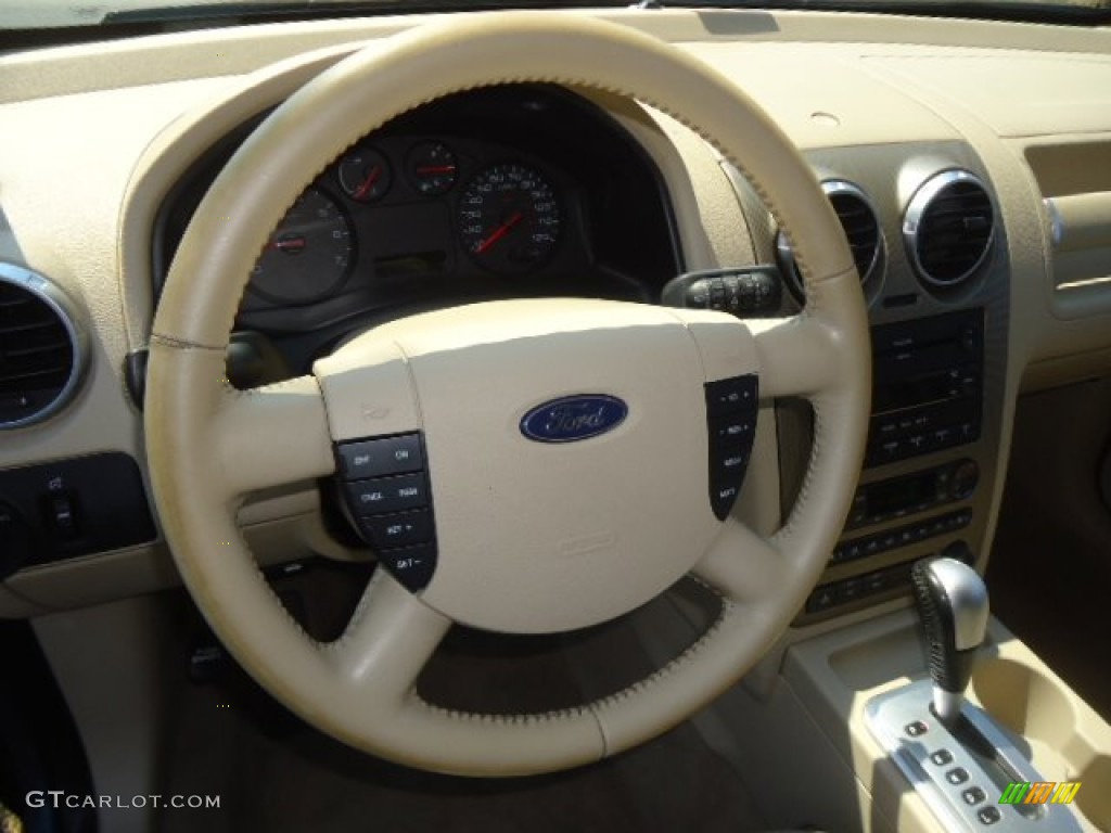 2005 Ford Freestyle SEL AWD Pebble Steering Wheel Photo #69829216