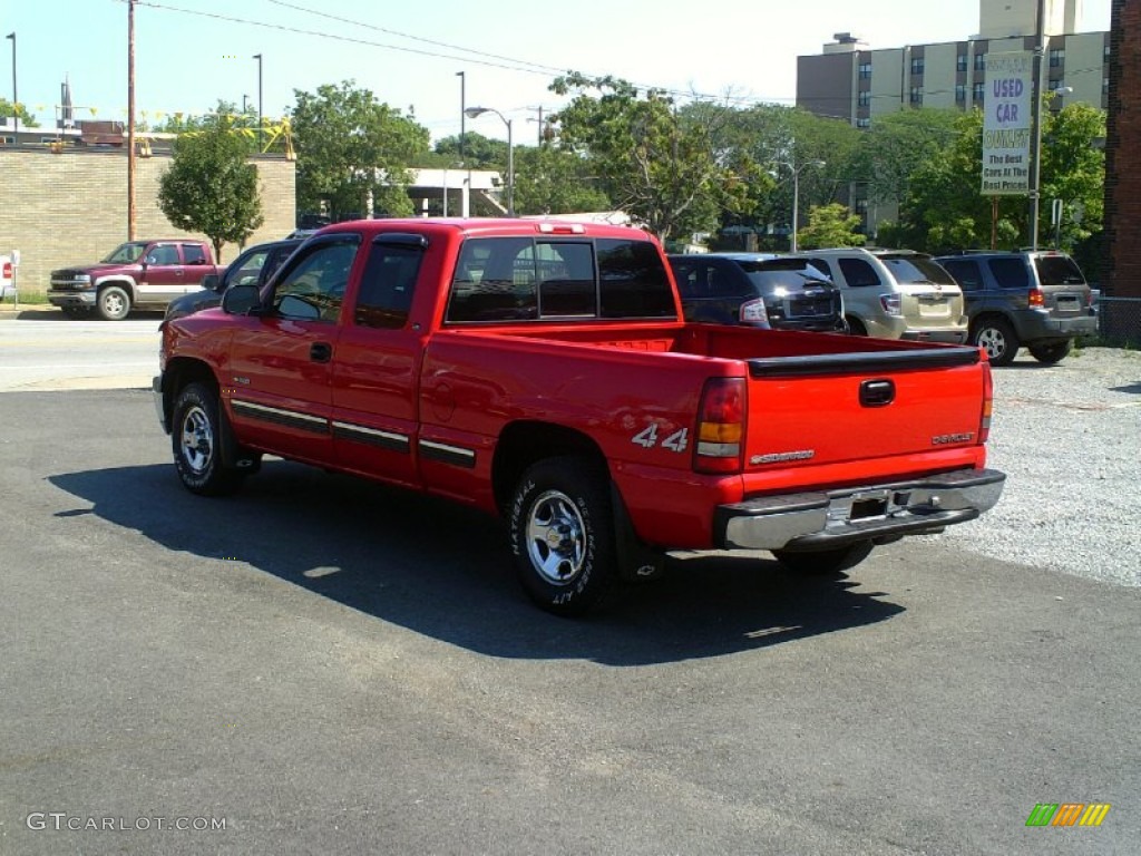 1999 Silverado 1500 LS Extended Cab 4x4 - Victory Red / Graphite photo #2