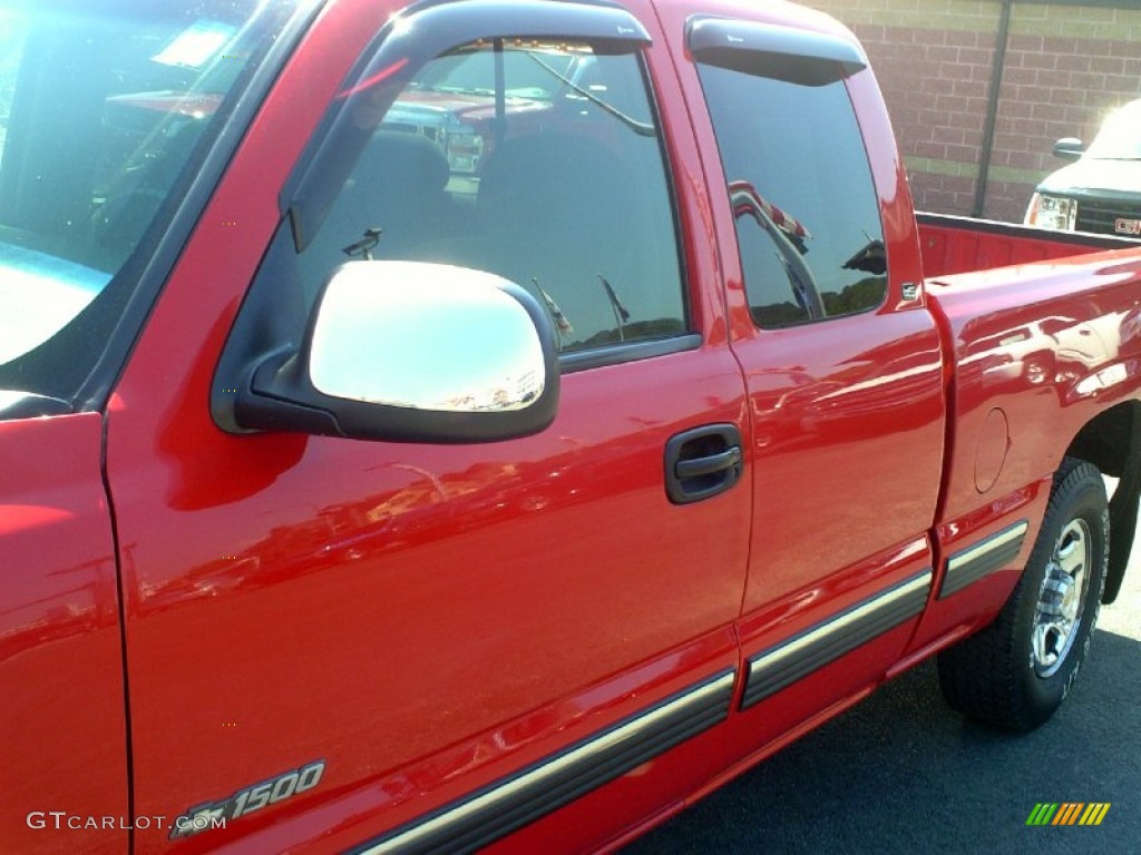 1999 Silverado 1500 LS Extended Cab 4x4 - Victory Red / Graphite photo #9