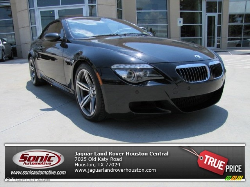 2008 M6 Convertible - Black Sapphire Metallic / Sepang Beige photo #1